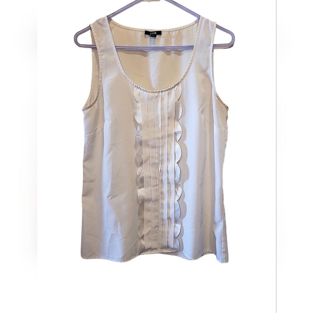 JACOB - Sleeveless Blouse with Ruffle Detail